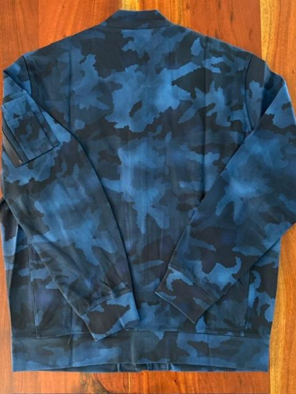 NWT XL SET Polo Ralph Lauren Blue Camo Double-Knit Cargo Bomber and Joggers VHTF - Picture 8 of 16